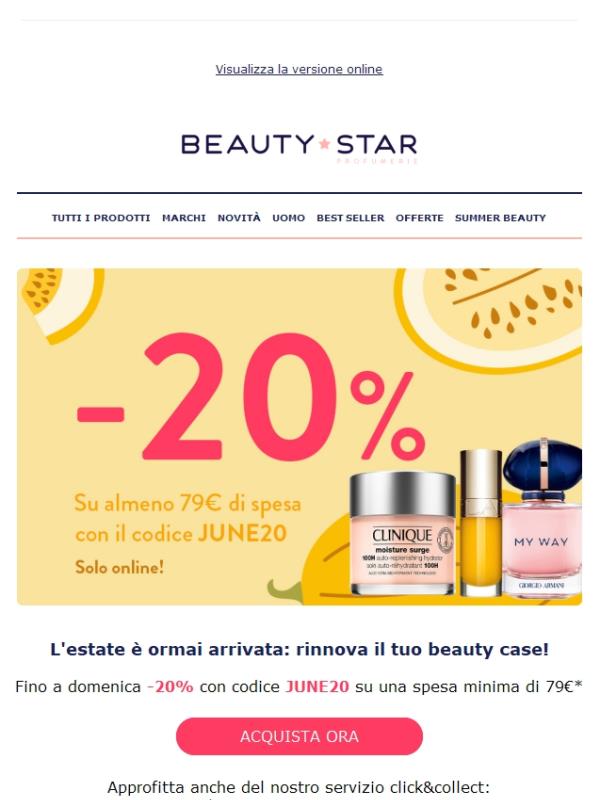 -20% sul tuo shopping beauty