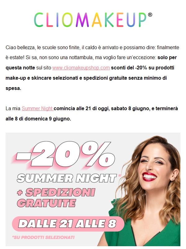 Sconti del -20% per tutta la notte 💫