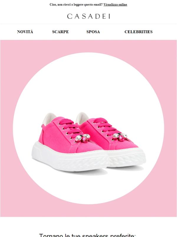 Back in stock: Sneakers Casadei di nuovo disponibili!