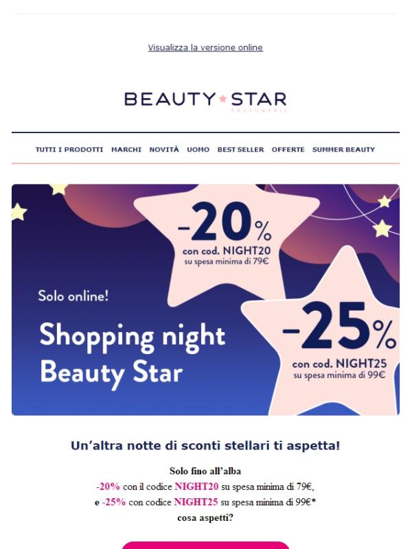 Fino al -25% sui tuoi prodotti preferiti