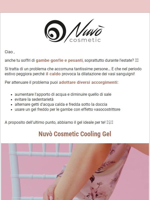 Gambe gonfie? Prova Nuvò Cooling Gel 🦵