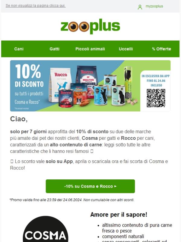 -10% su Cosma e Rocco su App >