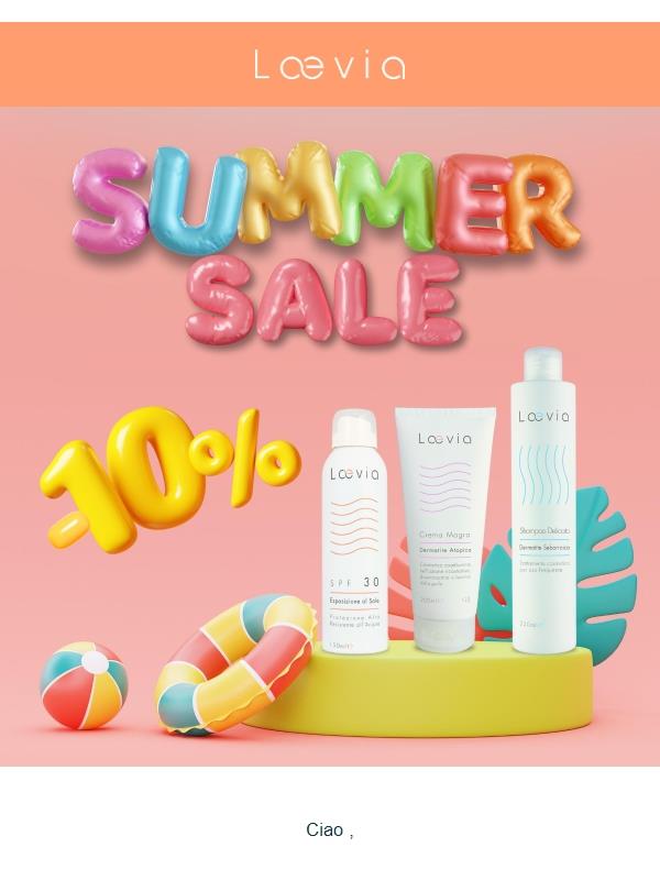 Continua la Summer Sale ⛱️ -10% su tutto