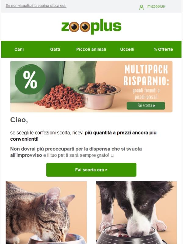 Risparmia con i formati multipack!
