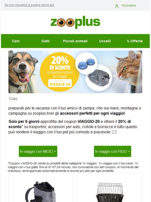 -20% su accessori per il viaggio  ✈️🚙🚲