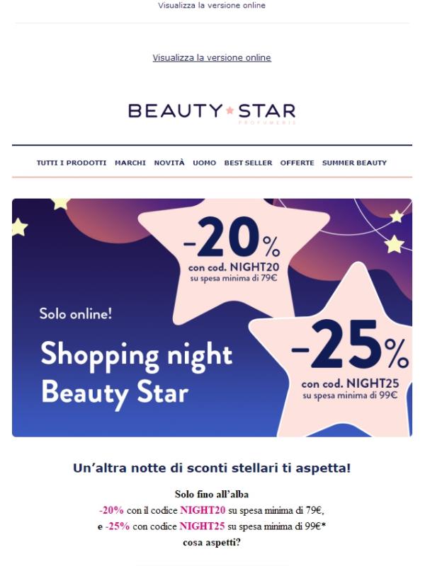 Fino al -25% su tutto