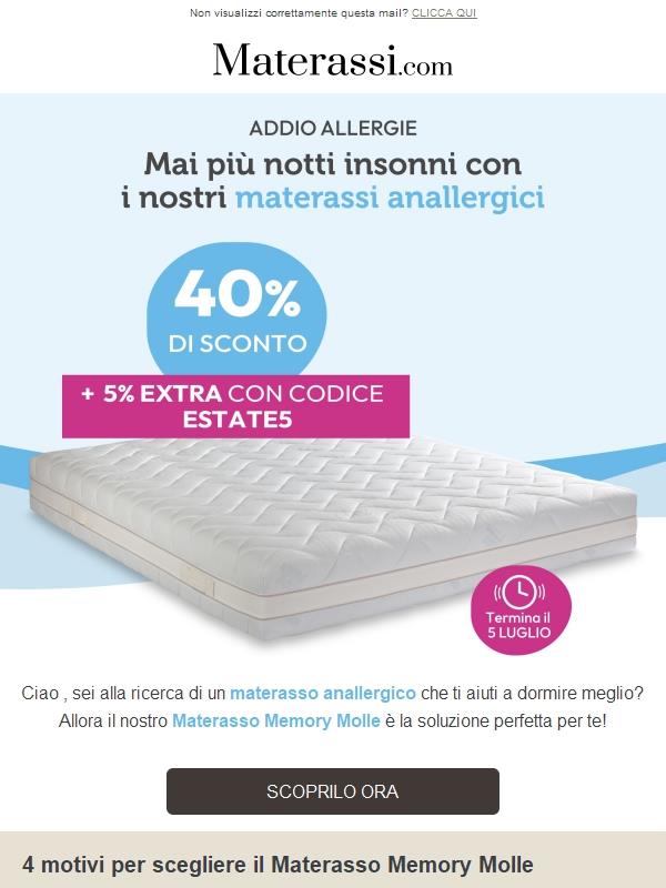 Addio allergie! Cambia il tuo materasso 🤩