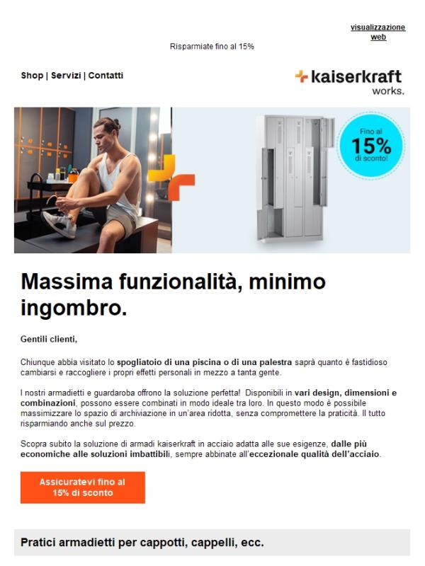 Guardaroba e armadietti: tanto stile, tanto design, tanto colore