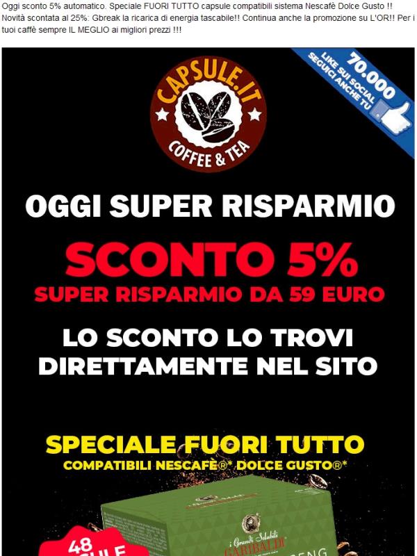 😲 OGGI FAI LA SCORTA: SCONTO e FUORI TUTTO