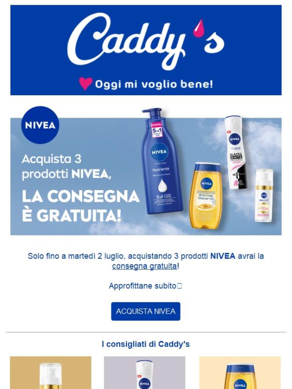 Nivea: consegna gratuita!