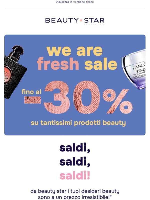 SALDI: fino al -30% su tanti prodotti beauty