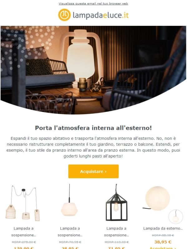 Porta l'interno all'esterno