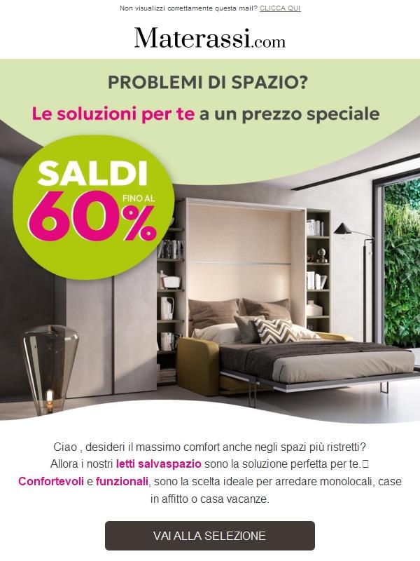 Soluzioni salvaspazio fino al -60% 💥​