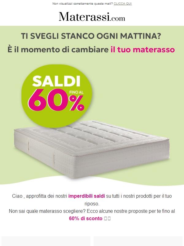 Materassi fino al -60% ⚡​