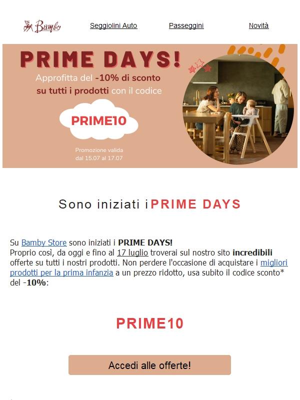 Sono iniziati i Prime Day!