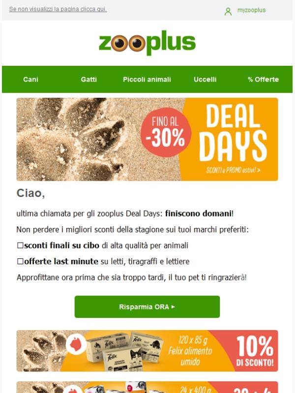 Ultima chance: i Deal Days finiscono domani!