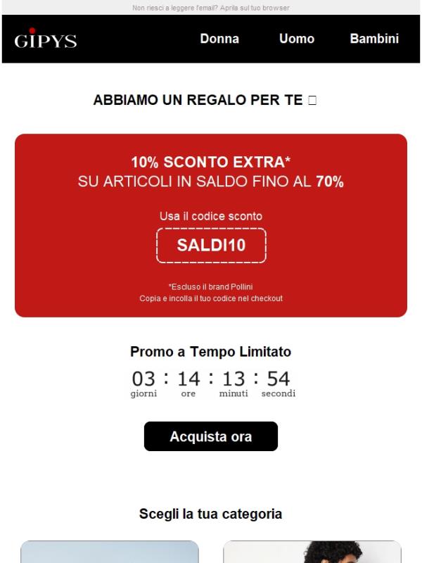 Sconto Extra in Regalo solo per Te 💖