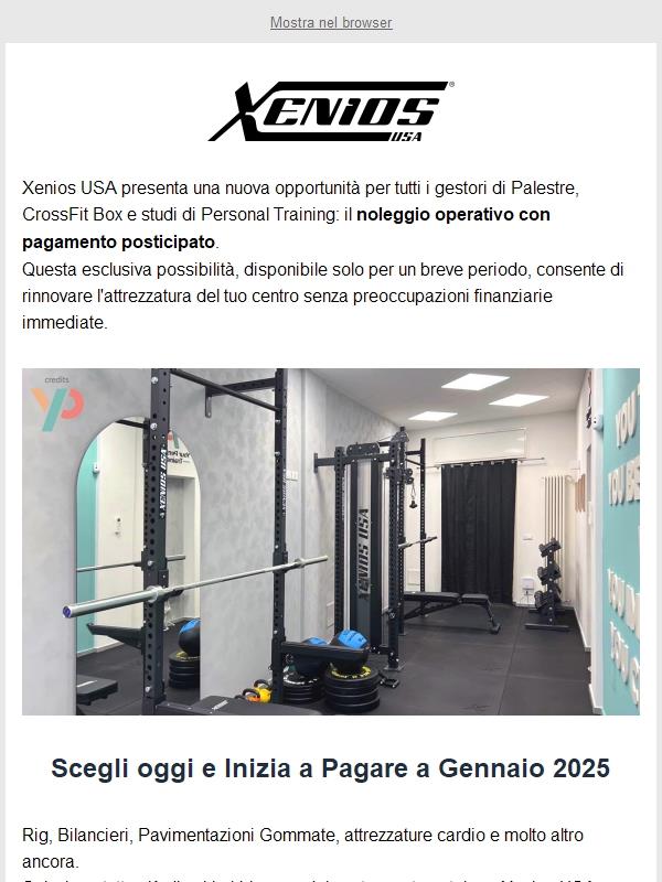 Rinnova ora la tua Palestra o Studio PT e inizia a pagare Da Gennaio 2025!