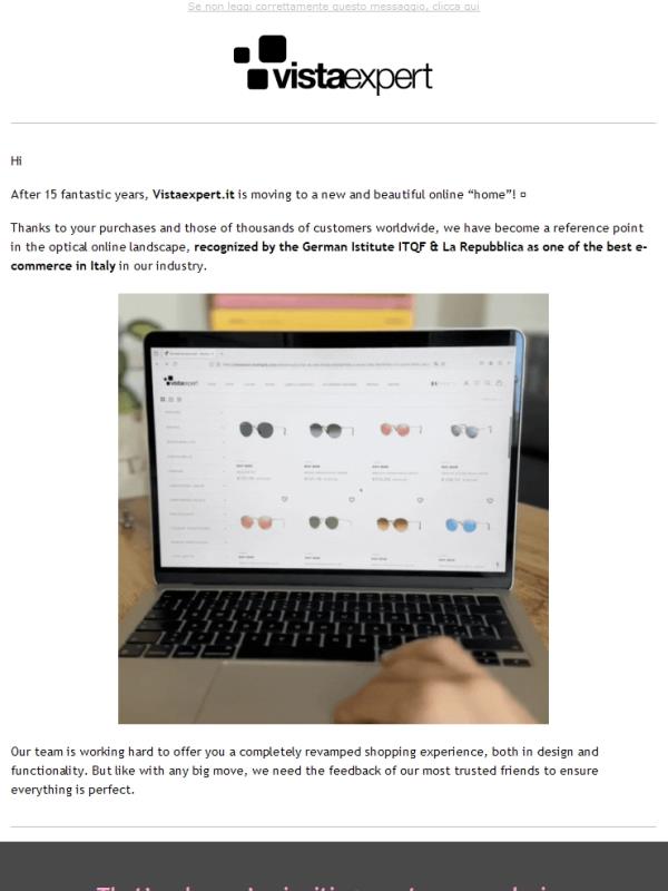 👩‍💻 Test Vistaexpert's new website and Get an Extra 15% Off! 👨‍