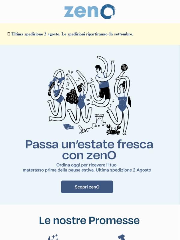 🌞 Caldo? Ultime ore per avere zenO prima della pausa estiva
