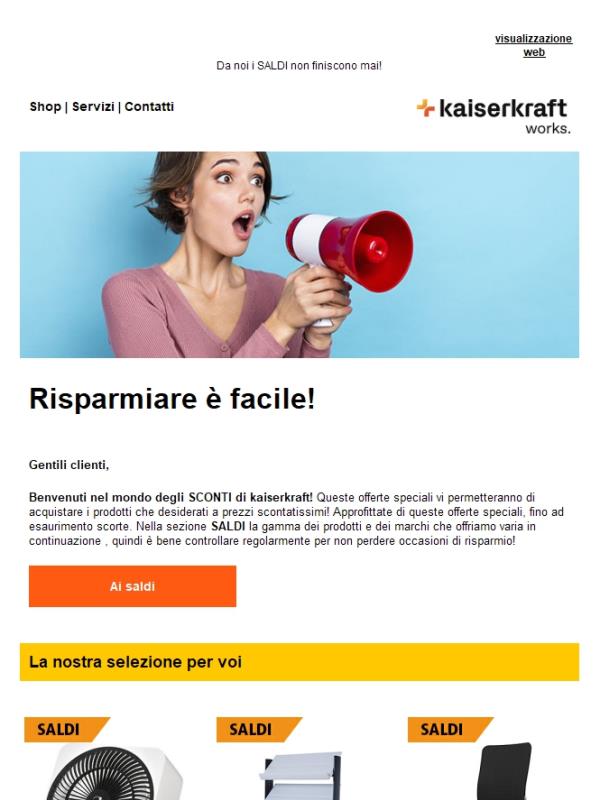 Risparmio assicurato!