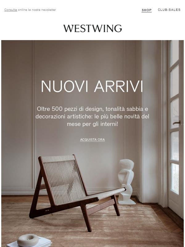 Anche tu ami le novità? 500+ nuovi arrivi qui >>