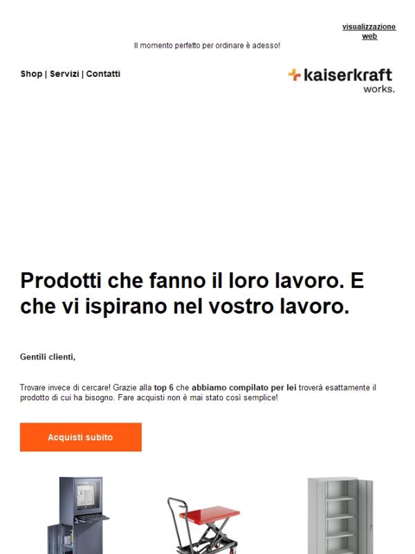 Esclusivo: prodotti selezionati solo per voi