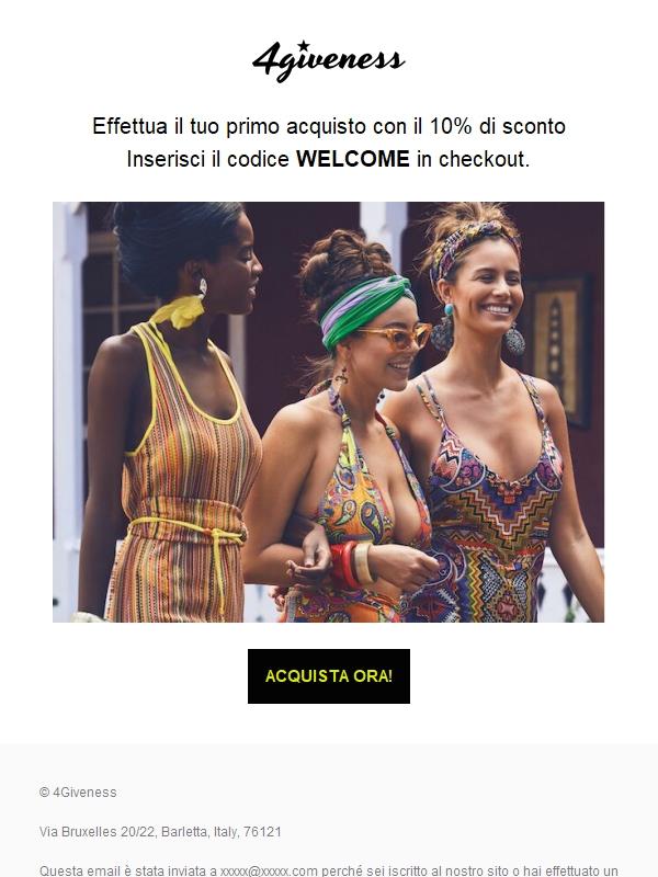 -10% sul tuo primo acquisto! 🛍️