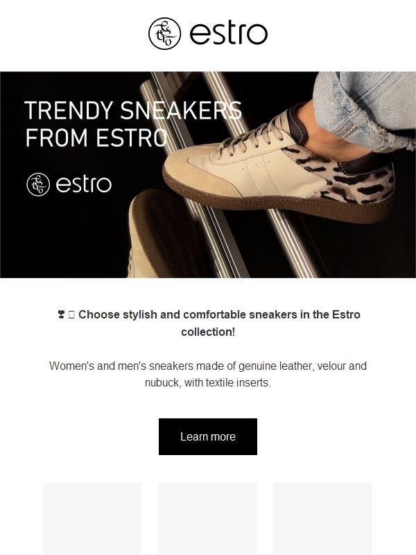 Trendy sneakers from Estro!