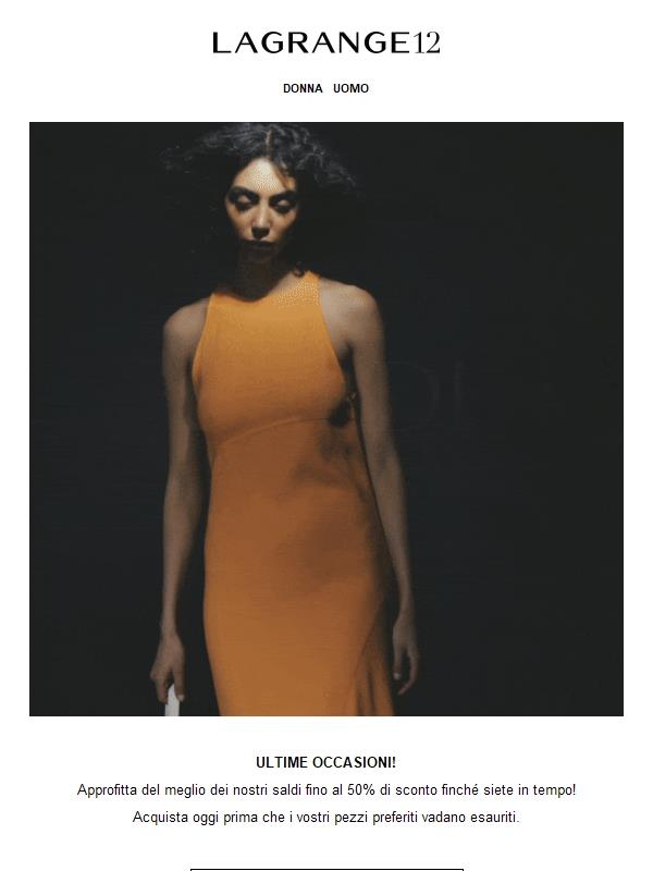 Saldi: i tuoi preferiti fino al 50% DI SCONTO