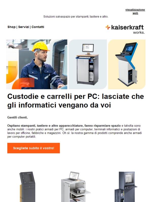 Massimizzate lo spazio e la sicurezza con le nostre custodie per PC!