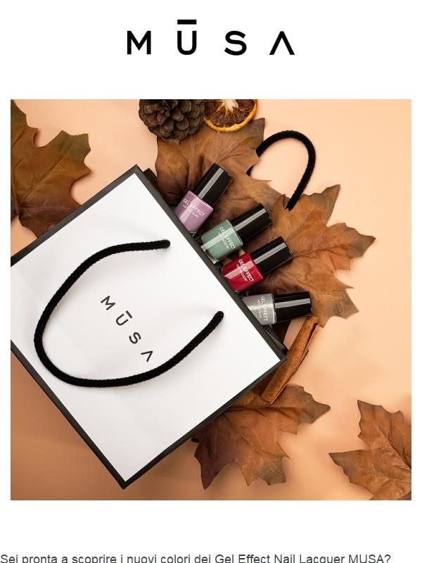 Gel Effect nail lacquer: nuovi colori smalti MUSA!