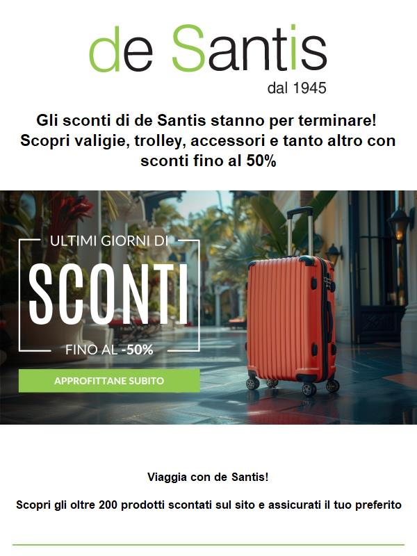 I saldi estivi di de Santis stanno per terminare ⏳ Approfitta ora delle offerte