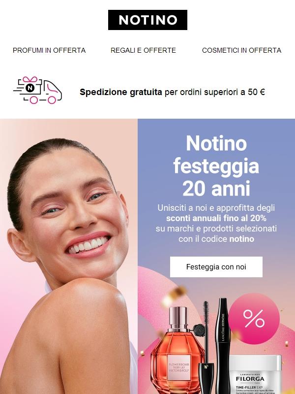 Notino Celebrates 20 Years = Up to 20% Off! 🥳