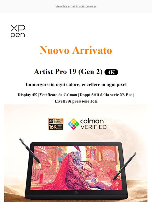 Presentazione di Artist Pro 19 (Gen2): Libera la tua creatività!✨