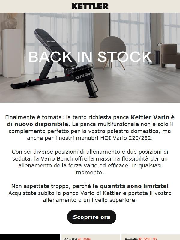 Vario Bench - Back in stock!💪