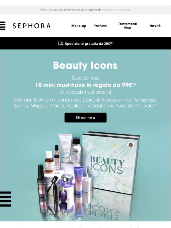Beauty Icons fino al -30% e 10 mini in regalo!
