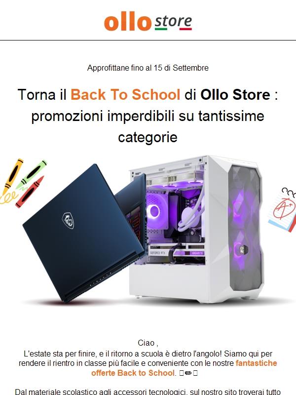 📚 Non perdere le super offerte Back to School! Scadono il 15 settembre!