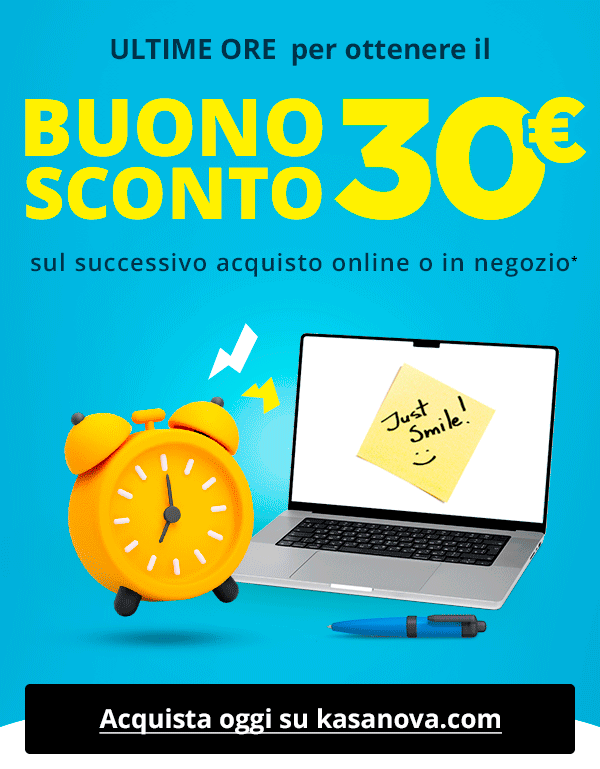 Ultime ore per ottenere il buono sconto 30€