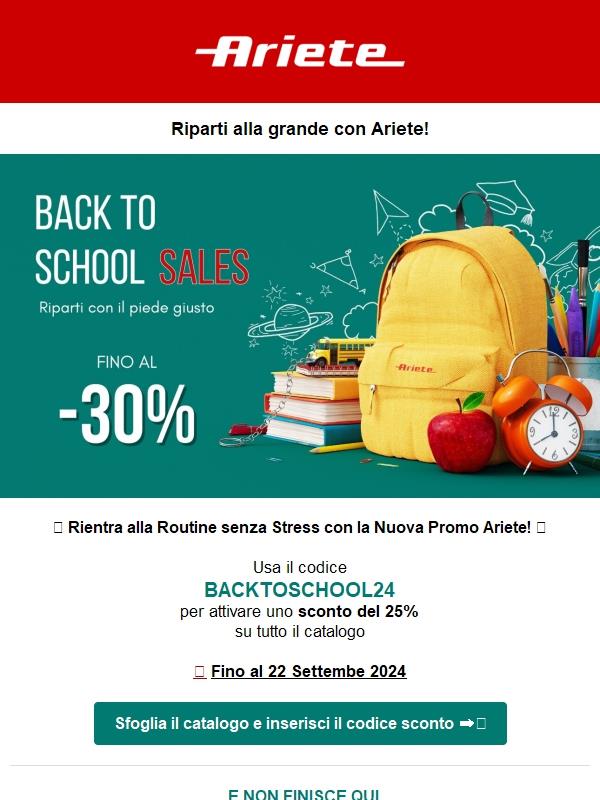 Riparti alla grande con la promozione Back to School di Ariete