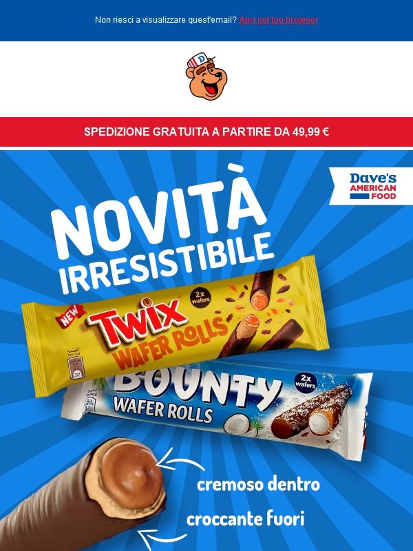 Twix e Bounty Wafer Roll per la merenda perfetta ✈️​