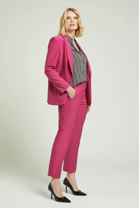 PANTALONI NO-HIPS A SIGARETTA IN COMPATTO STRETCH