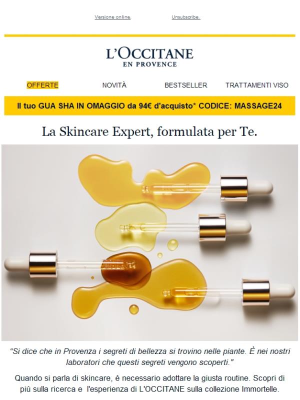 La tua skincare expert Immortelle