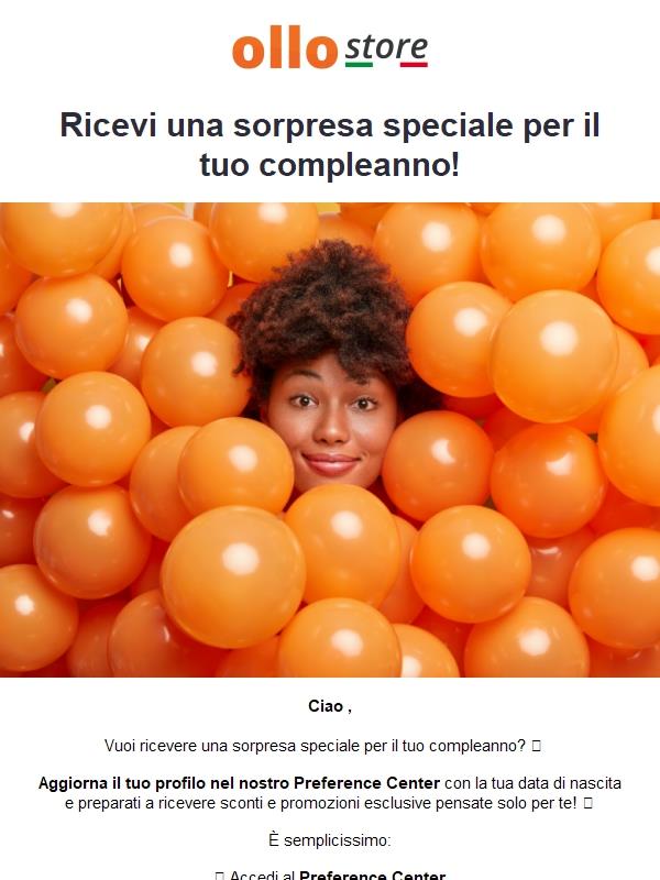Ricevi una sorpresa per il tuo compleanno!🎉