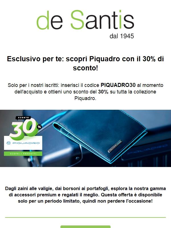 Piquadro: Ultimi giorni di sconto al 30%