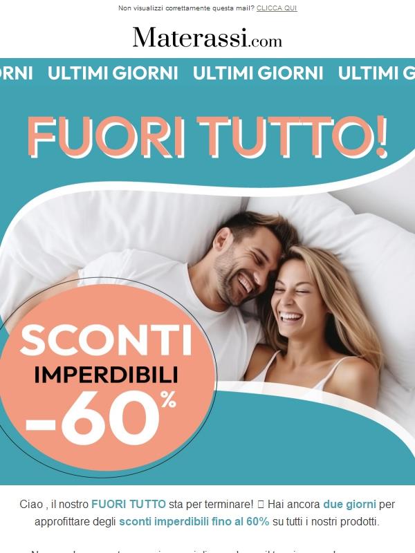 ULTIMI GIORNI ⌛ Fuori tutto -60%