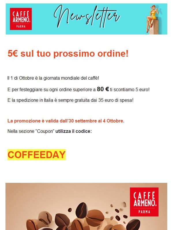Sconto sul tuo prossimo ordine di 5 euro!