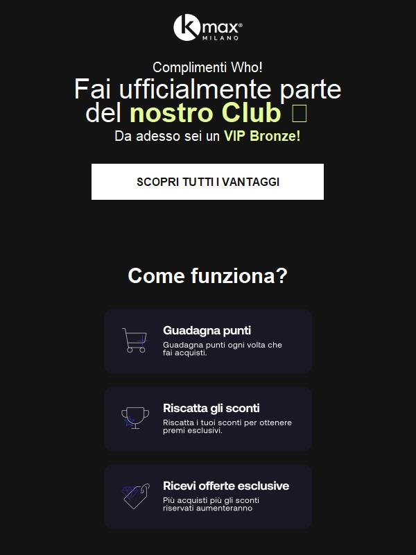 💎 Who sei un VIP Bronze!