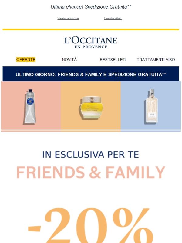 I Friends & Family terminano OGGI