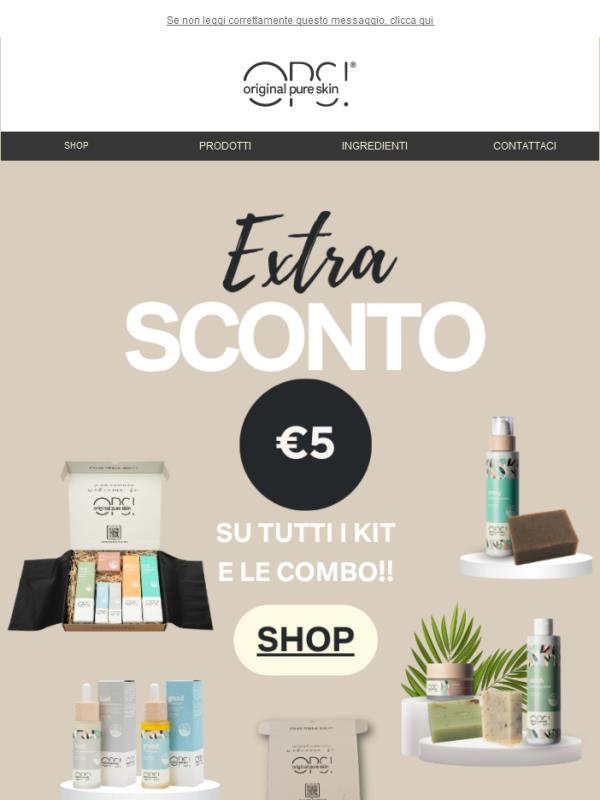 5 euro di sconto su tutti i Kit 🚀